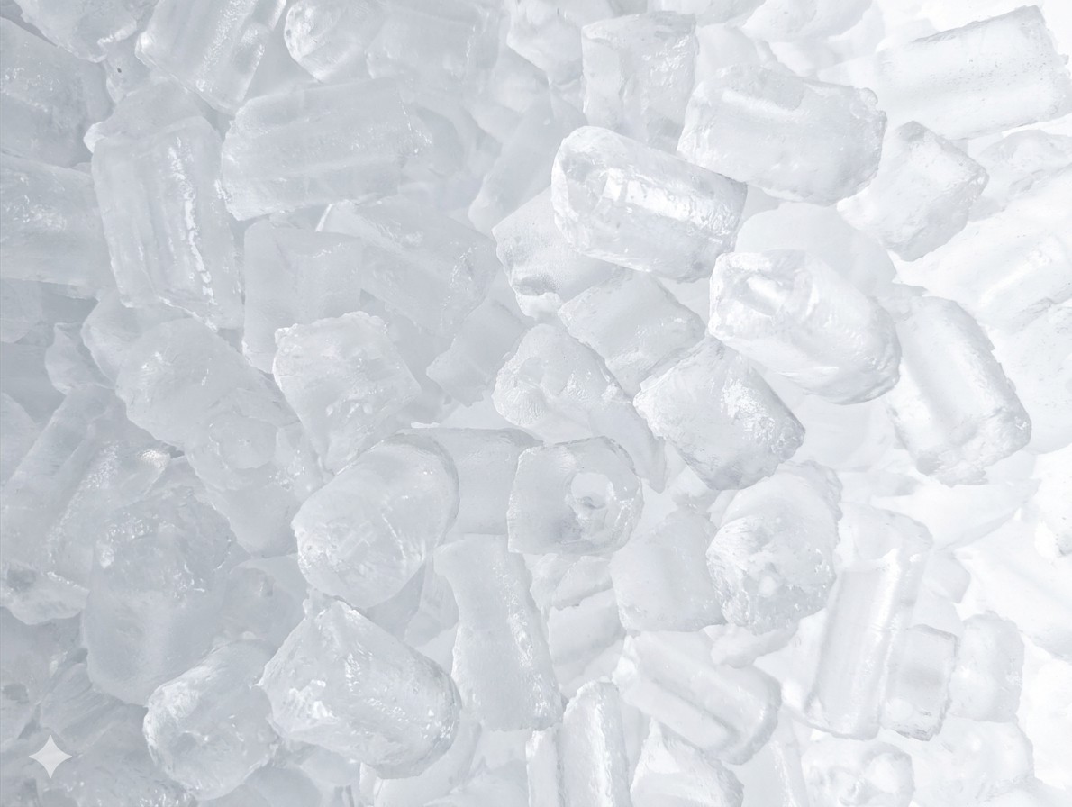 Lód kostka walec — worek 10 kg, VITAL ICE Katowice