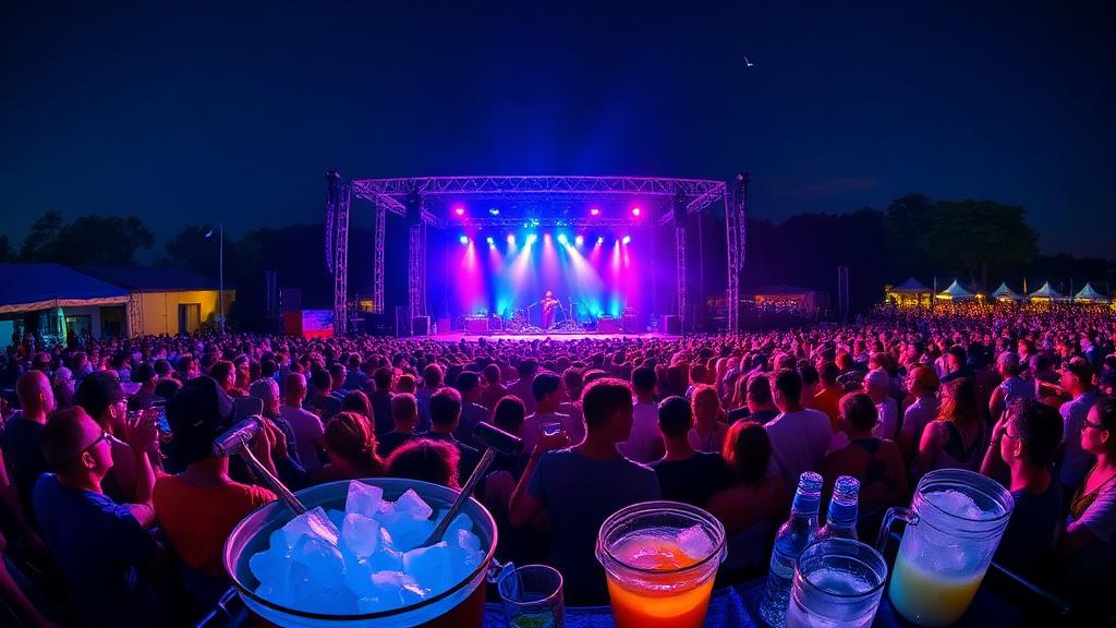 Duża impreza masowa – koncert z dostawą lodu VITAL ICE